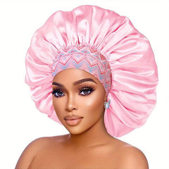 Large Shower Caps Waterproof Bath Caps Plastic Reusable Elastic Band Hair Hat
