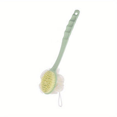 Body Brush & Loofah Back Scrubber with Long Handle for Exfoliating