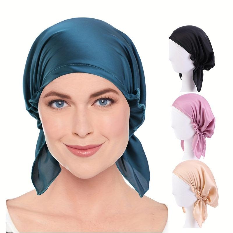 Satin Silky Sleeping Cap for Comfortable Sleep