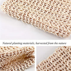 10-Pack Sisal Soap Saver Bag for Exfoliation and Drying