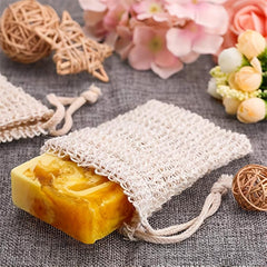 10-Pack Sisal Soap Saver Bag for Exfoliation and Drying