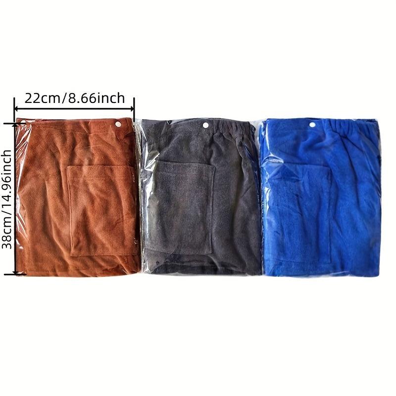 Men's Bath Spa Wrap Towel With Pocket for Saunas College Dorms Pools Gyms
