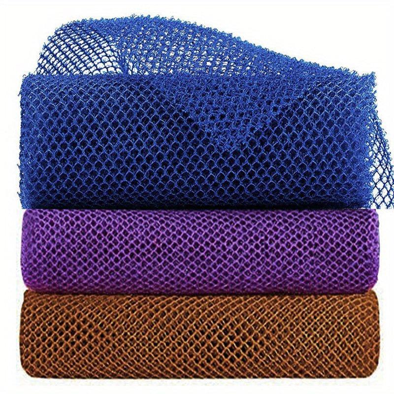 3 African Bath Sponges Exfoliating Shower Scrubber Pink