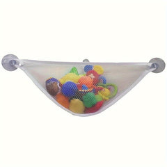 Bath Toy Holder Corner Bath Toy Net Bathtub Toy Shelf Mesh Basket