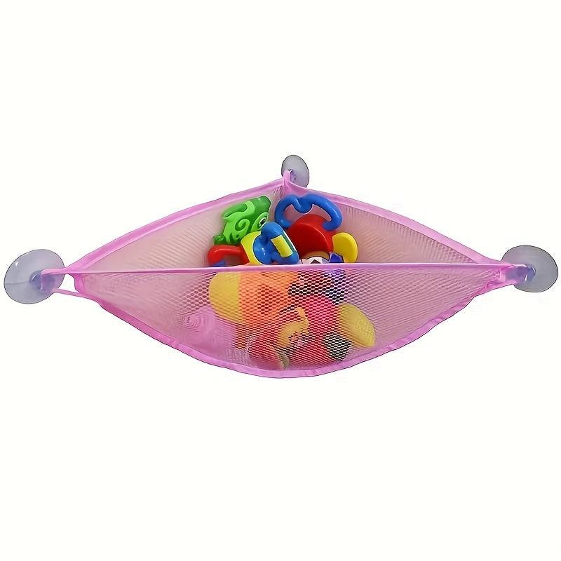 Bath Toy Holder Corner Bath Toy Net Bathtub Toy Shelf Mesh Basket