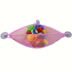 Bath Toy Holder Corner Bath Toy Net Bathtub Toy Shelf Mesh Basket