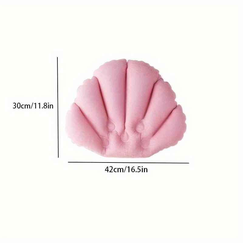 Bath Pillow with Suction Cups for Comfortable Headrest