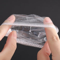 100pcs Disposable Ear Covers Waterproof Ear Protectors Clear Ear Caps