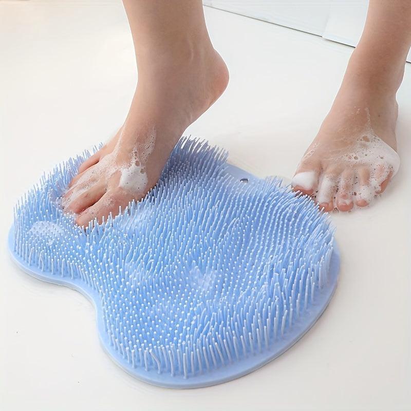 Shower Foot Scrubber Mat Wall Mounted Bath Massage Pad