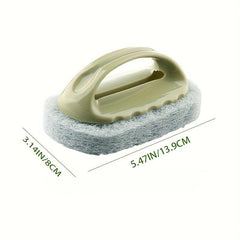 2pcs Handled Bathtub Scrubber Deep Cleaning Sponge Scrub Brush