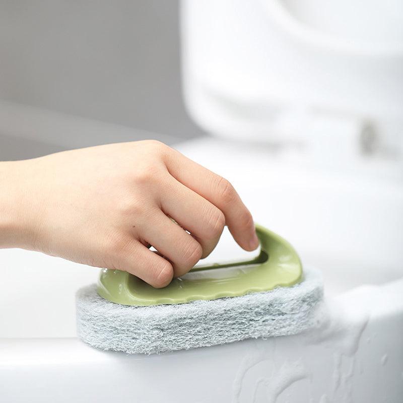 2pcs Handled Bathtub Scrubber Deep Cleaning Sponge Scrub Brush