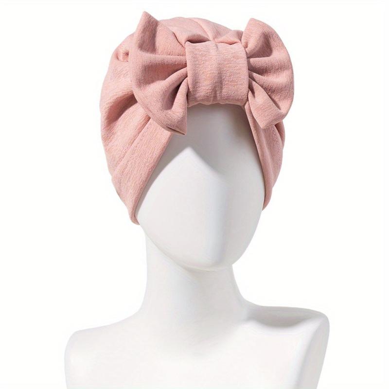 Bow Decor Head Wrap Turbans Shower Cap For Women