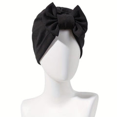 Bow Decor Head Wrap Turbans Shower Cap For Women