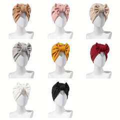 Bow Decor Head Wrap Turbans Shower Cap For Women