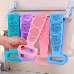 Silicone Back Scrub Towel Exfoliating Massage Shower Washer