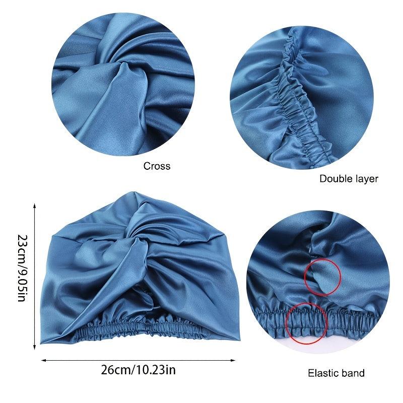 Silky Hair Wrap for Sleeping Double Layer Satin Bonnet