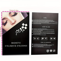 Magnetic Eyelashes & Eyeliner Kit 10 Pairs Reusable False Lashes