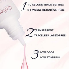 Waterproof False Eyelash Glue Strong Hold Hypoallergenic 5ml