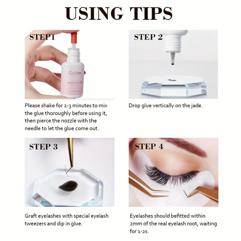 Waterproof False Eyelash Glue Strong Hold Hypoallergenic 5ml