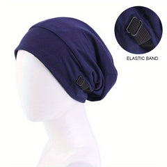 Satin Lined Bonnet Sleep Cap Hair Wrap for Curly Hair Solid