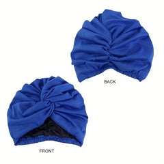 Elastic Double Layer Turban Cap Cross Twist Silk Chemotherapy Cap Ethnic Cap