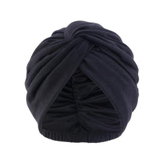 Elastic Double Layer Turban Cap Cross Twist Silk Chemotherapy Cap Ethnic Cap