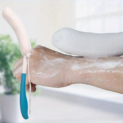 Back Scrubber Shower Lotion Applicator Long Handle Bath Sponge