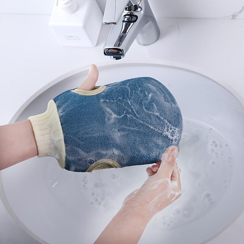 Exfoliating Gloves Body Mitt Dead Skin Removal Shower Deep Cleaning