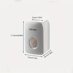 Toothpaste Dispenser with Suction Pad for Family Bathroom