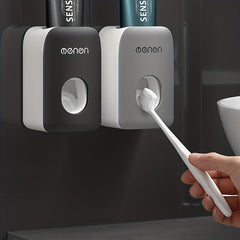 Toothpaste Dispenser with Suction Pad for Family Bathroom