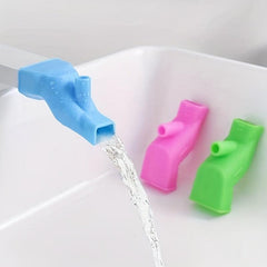 2pcs Silicone Faucet Extenders Kitchen Bathroom Sink Accessories