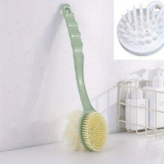 2pcs Soft Bristle Double Sided Bath Brush with Long Handle