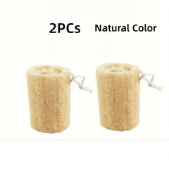 Natural Loofa Bath Brush On A Stick Long Wooden Handle Loofah Back Scrubber