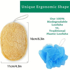 Exfoliating Loofah Sponge Set for Showering Spa Facial Cleansing