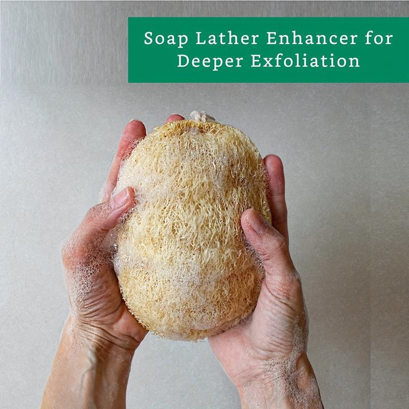 Exfoliating Loofah Sponge Set for Showering Spa Facial Cleansing