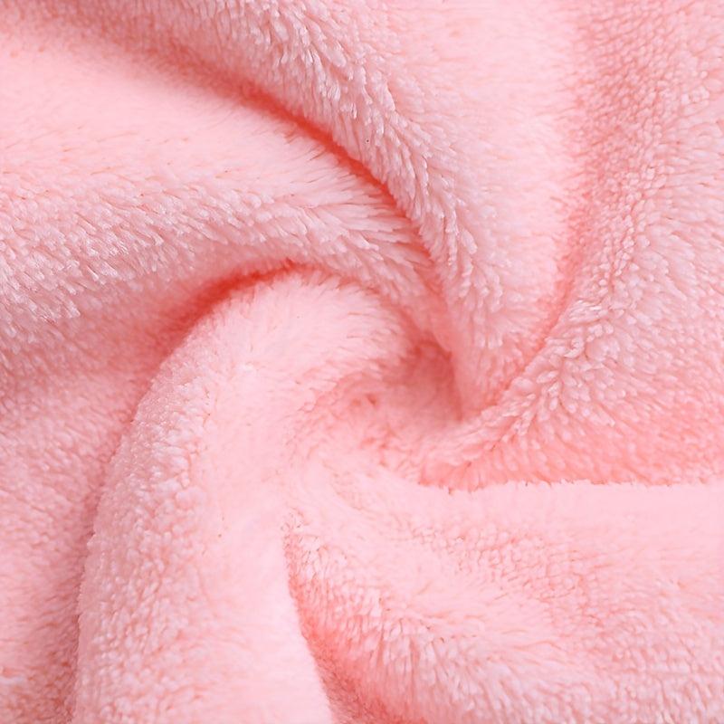 Cartoon Bear Hair Dryer Cap Coral Velvet Hair Quick Drying Wrap Headband