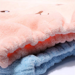 Cartoon Bear Hair Drying Cap Soft Quick Dry Hair Cap For Girls Women