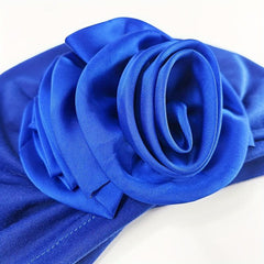 Floral Satin Shower Cap for Women Waterproof Bath Hair Hat
