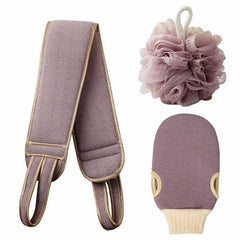 3pc Exfoliating Body Scrubber Set for Women & Men