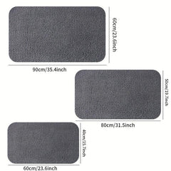 Thickened Non Slip Bath Rugs Soft Microfiber Absorbent Bath Mat