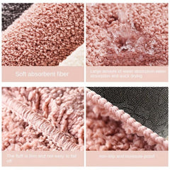 Thickened Non Slip Bath Rugs Soft Microfiber Absorbent Bath Mat