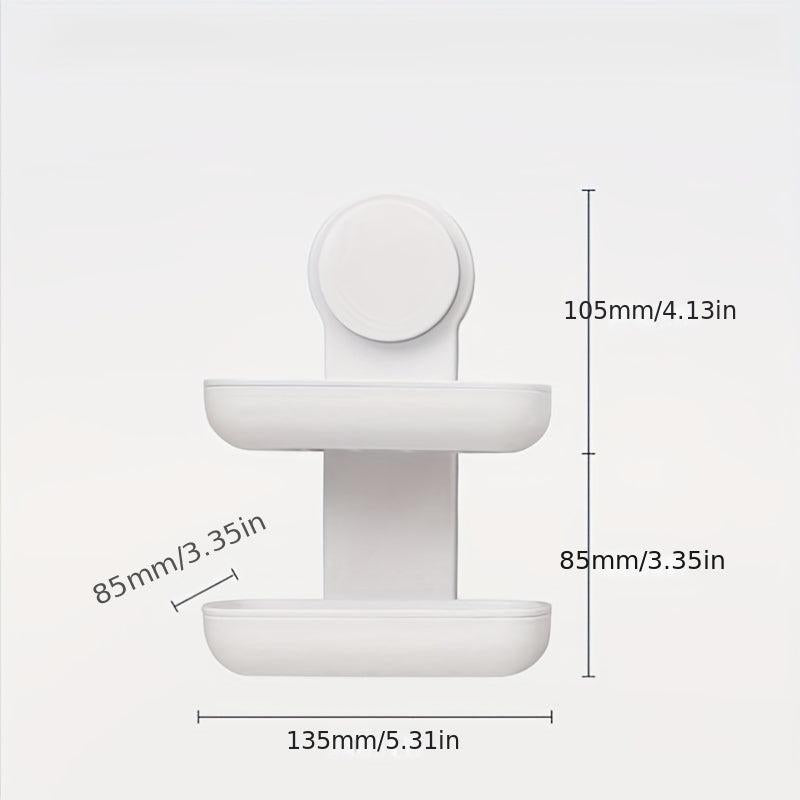 Double Suction Cup Soap Holder No Drill
