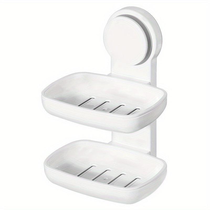 Double Suction Cup Soap Holder No Drill