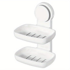 Double Suction Cup Soap Holder No Drill