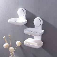 Double Suction Cup Soap Holder No Drill