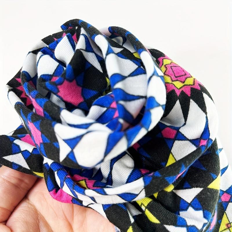 Flower Print Shower Cap Waterproof Hair Hat for Women - Spa Salon Use