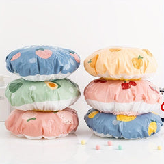 Fruit Shower Cap Waterproof Long Hair Cover