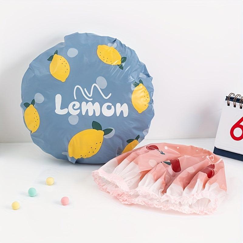 Fruit Shower Cap Waterproof Long Hair Cover
