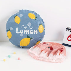 Fruit Shower Cap Waterproof Long Hair Cover