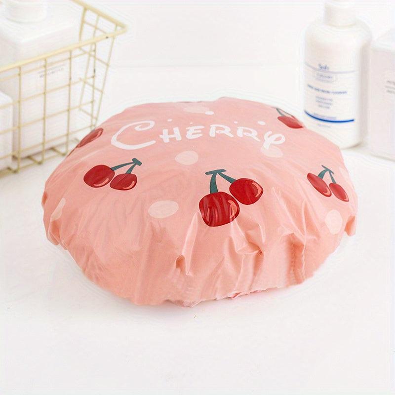 Fruit Shower Cap Waterproof Long Hair Cover